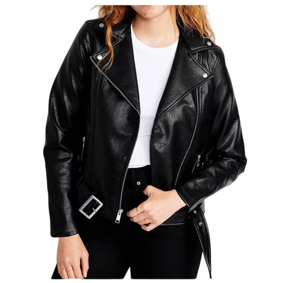 Old Navy Jackets & Blazers - Old Navy Women's Black Leather Jacket